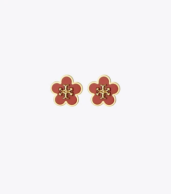 Kira Enamel Flower Stud Earring