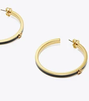 Kira Enamel Hoop Earring