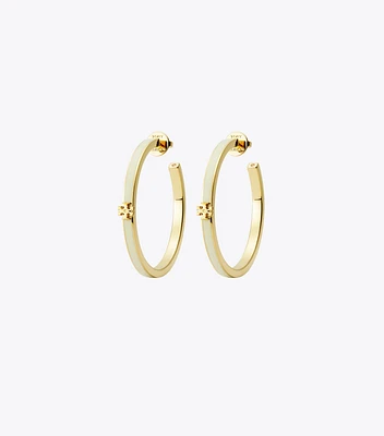 Kira Enamel Hoop Earring