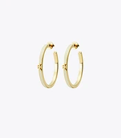 Kira Enamel Hoop Earring