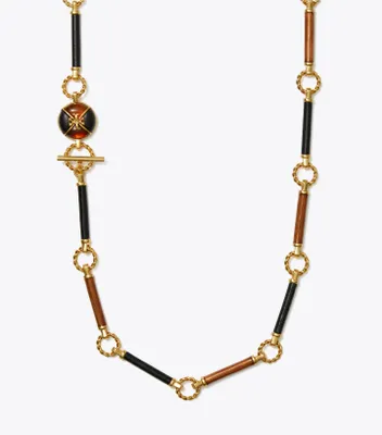 Kira Leather Long Necklace