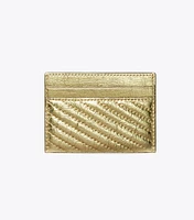 Kira Metallic Moto Quilt Card Case