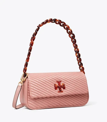 Small Kira Moto Quilt Flap Shoulder Bag