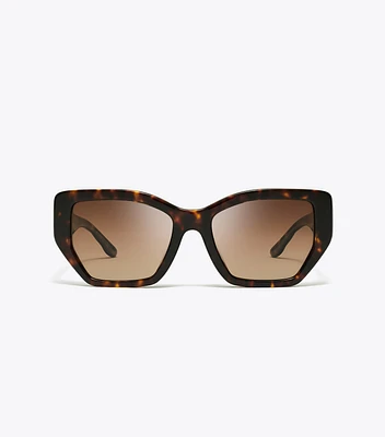 Kira Oversized Geometric Sunglasses