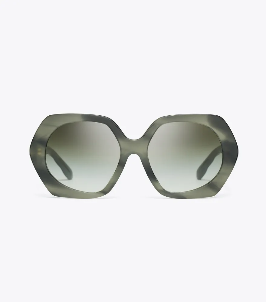 Kira Oversized Geometric Sunglasses