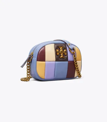 Tory Burch Women's Chevron Nappa Leather Kira Mini Bag - Purple