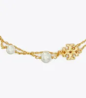 Kira Pearl Double-Strand Bracelet