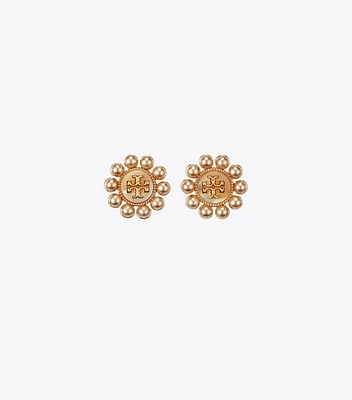 Kira Pearl Flower Stud