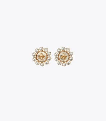 Kira Pearl Flower Stud