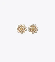 Kira Pearl Flower Stud