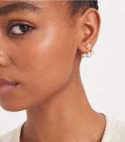 Kira Pearl Front-Back Earring