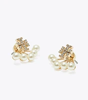 Kira Pearl Front-Back Earring