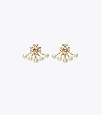 Kira Pearl Front-Back Earring