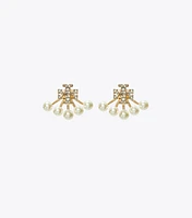 Kira Pearl Front-Back Earring