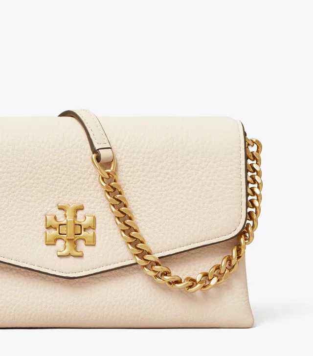 Tory Burch Kira Pebbled Chain Wallet