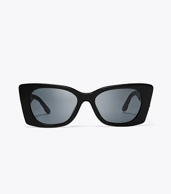 Kira Quilted Geometric Sunglasses