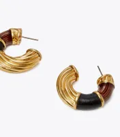 Kira Ridged Hoop Earring