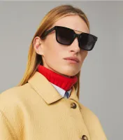 Kira Slim Rectangular Sunglasses