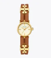 Kira Watch, Luggage Leather, Gold-Tone, 22 x 28 MM