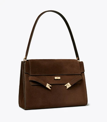 Large Lee Radziwill Suede Shoulder Bag