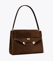 Large Lee Radziwill Suede Shoulder Bag