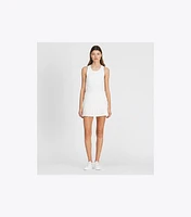 Laser Cut Pleated-Hem Tennis Skirt