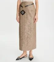 Layered Hand-Done Mirrorwork Skirt