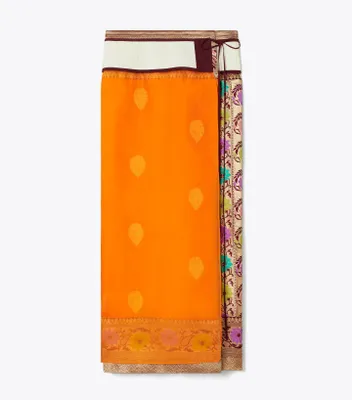 Layered Varanasi Brocade Skirt