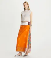 Layered Varanasi Brocade Skirt