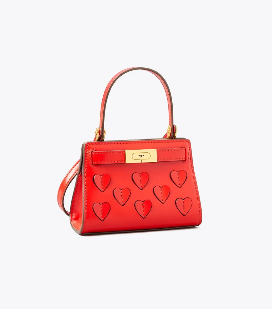 Tory Burch Lee Radziwill Embossed Small Double Bag