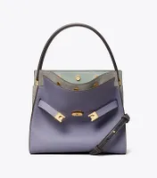 Lee Radziwill Pebbled Small Double Bag 