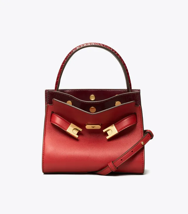 Shop Tory Burch Petite Lee Radziwill Pickstitch Double Bag