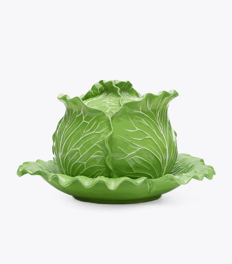 Lettuce Ware Covered Tureen