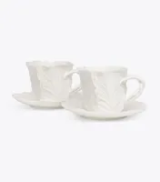 Lettuce Ware Cup & Saucer, Set of 2