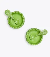 Lettuce Ware Salt Cellar, Set of 2