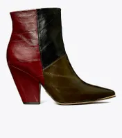 Lila Eel Zip-Up Ankle Boot