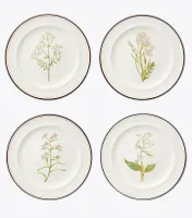 Lilac Flower Salad Plates, Set of 4