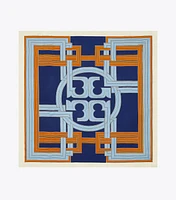 Logo Link Silk Square Scarf 