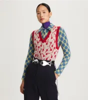 Lollipops Jacquard Sweater Vest