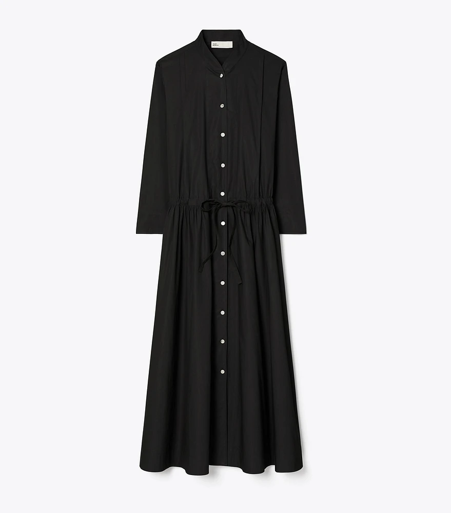 Long Poplin Shirtdress