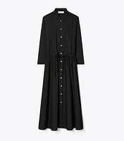 Long Poplin Shirtdress