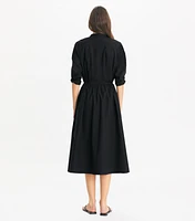 Long Poplin Shirtdress