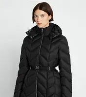 Long Quilted Down Coat