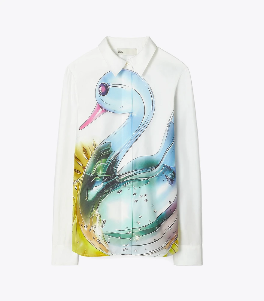 Lucky Duck Silk Shirt