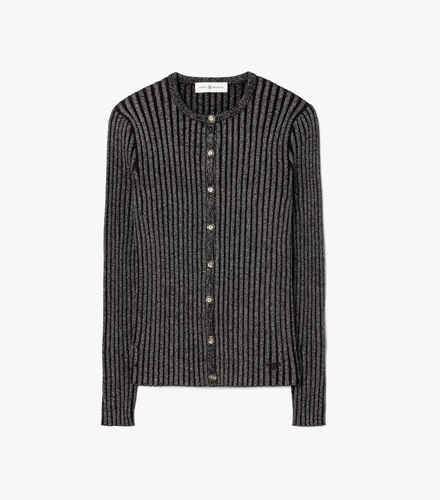 Lurex Stripe Cardigan