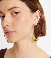 Marble Hoop Earring