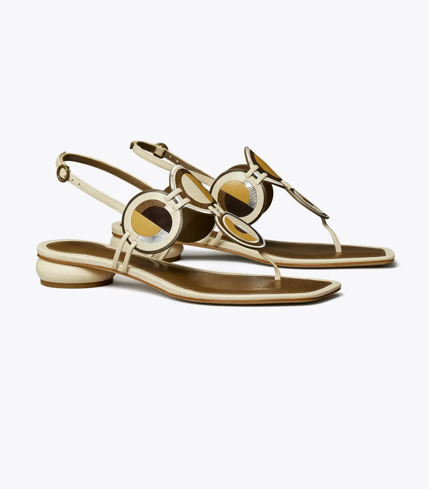 Marquetry Disk Sandal