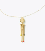 Matchstick Person Pendant