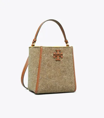 McGraw Felt Small Bucket Bag