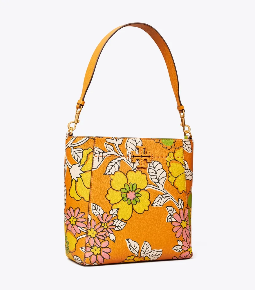 TORY BURCH Wallpaper Floral Canvas Tote Bag
